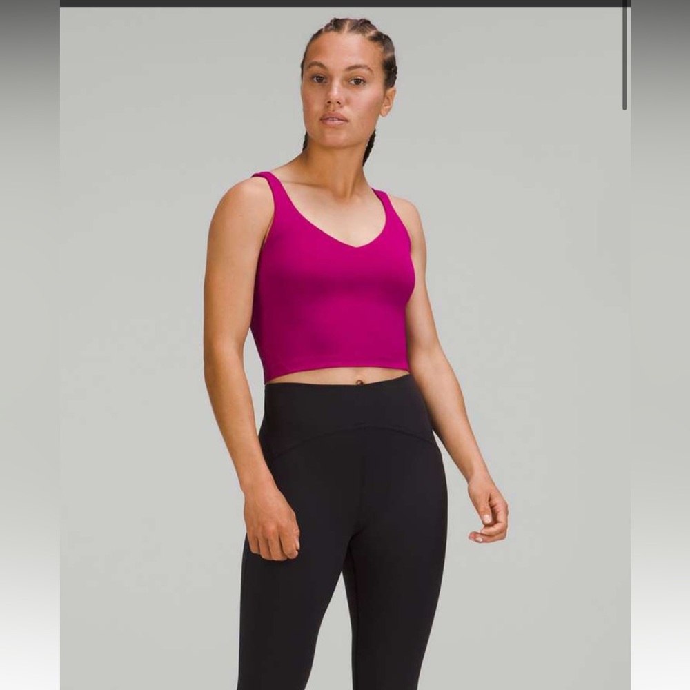 NWT. Lululemon Magenta Pink Align Tank Size 2 - Picture 7 of 8